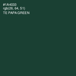 #1A4033 - Te Papa Green Color Image
